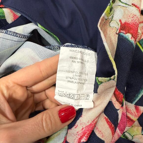 PatBO Laelia floral halter cocktail Jumpsuit wide leg Size 4 - Picture 10 of 10